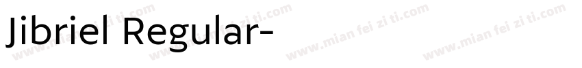 Jibriel Regular字体转换